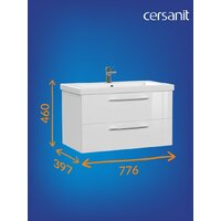  Cersanit Тумба под умывальник Lara 80 Como 80 64137 - Превью изображения №8 — Интернет-магазин Time-Shop