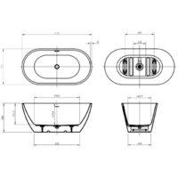 Ванна BelBagno Due BB701-1400-720-K - Превью изображения №4 — Интернет-магазин Time-Shop