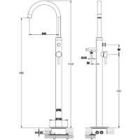 Смеситель Omnires Y1233BL Y - Превью изображения №2 — Интернет-магазин Time-Shop