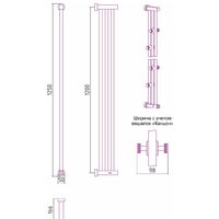 Полотенцесушитель Сунержа Хорда 4.0 1200х166 00-0834-1200 - Превью изображения №4 — Интернет-магазин Time-Shop