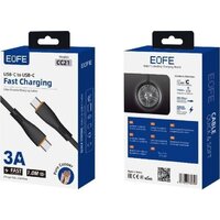 Кабель EOFE CC21 USB Type-C - USB Type-C (1 м, черный) - Превью изображения №3 — Интернет-магазин Time-Shop