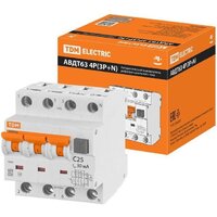 TDM Electric АВДТ-63/4P C25 30мА тип А SQ0202-0018