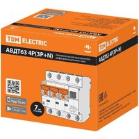 Дифференциальный автомат TDM Electric АВДТ-63/4P C25 30мА тип А SQ0202-0018 - Превью изображения №7 — Интернет-магазин Time-Shop