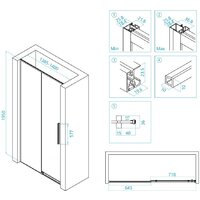 Стеклянная шторка для ванны RGW Stilvoll SV-12 32321214-11 (хром/прозраный) - Превью изображения №3 — Интернет-магазин Time-Shop