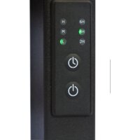 Полотенцесушитель Granula Квадро Вертикаль 21х120 (терморегулятор с таймером, черный) - Превью изображения №2 — Интернет-магазин Time-Shop