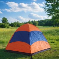 Кемпинговая палатка Sundays ZC-TT103-4 (синий/оранжевый) - Превью изображения №5 — Интернет-магазин Time-Shop