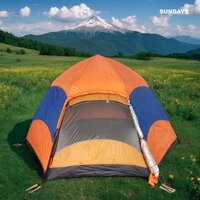 Кемпинговая палатка Sundays ZC-TT103-4 (синий/оранжевый) - Превью изображения №7 — Интернет-магазин Time-Shop