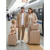 Комплект чемоданов Homa 4CHMD-CH (3шт, золотой) - Превью изображения №19 — Интернет-магазин Time-Shop