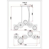 Подвесная люстра Moderli Molly V10800-5P - Превью изображения №3 — Интернет-магазин Time-Shop
