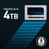 SSD Crucial MX500 4TB CT4000MX500SSD1 - Превью изображения №7 — Интернет-магазин Time-Shop