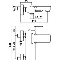 Смеситель Paffoni Ringo-West RIN023NO - Превью изображения №2 — Интернет-магазин Time-Shop
