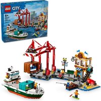 Конструктор LEGO City 60422 Морской порт с грузовым судном - Превью изображения №2 — Интернет-магазин Time-Shop