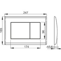 Панель смыва Alcaplast M272 - Превью изображения №2 — Интернет-магазин Time-Shop