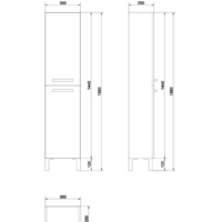  Cersanit Шкаф-пенал Melar [P-SL-MEL] - Превью изображения №2 — Интернет-магазин Time-Shop
