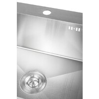 Кухонная мойка Saniteco 6045 + Spike F9S07000 (хром, с сифоном, дозатором и коландером) - Превью изображения №11 — Интернет-магазин Time-Shop