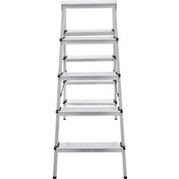 Лестница-стремянка Новая высота NV 112 алюминиевая двухсторонняя 2x5 ступеней - Превью изображения №9 — Интернет-магазин Time-Shop