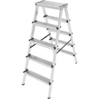 Лестница-стремянка Новая высота NV 112 алюминиевая двухсторонняя 2x5 ступеней - Превью изображения №2 — Интернет-магазин Time-Shop