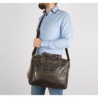 Сумка Poshete 253-6547-29-BRW (коричневый) - Превью изображения №2 — Интернет-магазин Time-Shop