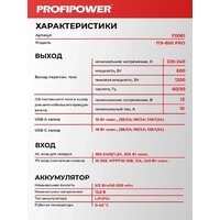 Портативная зарядная станция Profipower ПЭ-600PRO - Превью изображения №25 — Интернет-магазин Time-Shop