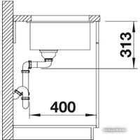 Кухонная мойка Blanco Subline 320-U 525983 (черный) - Превью изображения №3 — Интернет-магазин Time-Shop