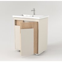  Дабер Тумба под умывальник 015 Cersanit Como 70 Т15.7C.0.18 (бежевый/дуб бардолино) - Превью изображения №3 — Интернет-магазин Time-Shop