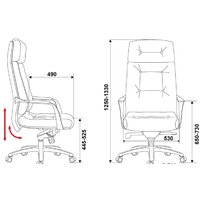 Офисное кресло Бюрократ DAO (белый) - Превью изображения №6 — Интернет-магазин Time-Shop
