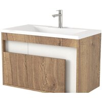  Дабер Тумба под умывальник 016 WeltWasser Deilbach 7517-80 Т16.8W.0.21_light (с подсветкой, дуб галифакс/белый) - Превью изображения №1 — Интернет-магазин Time-Shop