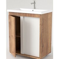  Дабер Тумба с умывальником 013 Cersanit Como 70 Т13.7C.0.21 (дуб галифакс/белый) - Превью изображения №2 — Интернет-магазин Time-Shop