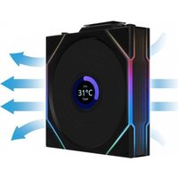 Комплект вентиляторов для корпуса с контроллером Lian Li Uni Fan TL 120 Wireless Reverse 12RTLLCD1W3B G99.12RTLLCD1W3B.R0 - Превью изображения №4 — Интернет-магазин Time-Shop