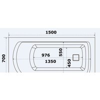 Ванна BAS Аякс 170x70 - Превью изображения №5 — Интернет-магазин Time-Shop