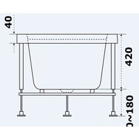 Ванна BAS Аякс 170x70 - Превью изображения №6 — Интернет-магазин Time-Shop