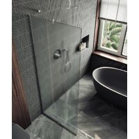 Душевая стенка MaybahGlass 195x79 MGD-700-5у (сатин стекло/хром матовый) - Превью изображения №5 — Интернет-магазин Time-Shop