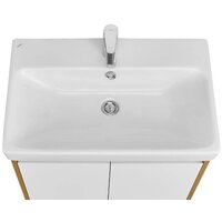  Акватон Тумба под умывальник Сканди Doors 70 1A278901SDZ90 (белый/дуб рустикальный) - Превью изображения №2 — Интернет-магазин Time-Shop