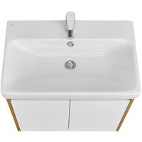  Акватон Тумба под умывальник Сканди Doors 70 1A278901SDZ90 (белый/дуб рустикальный) - Превью изображения №4 — Интернет-магазин Time-Shop