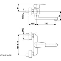 Смеситель KFA German 451081000 - Превью изображения №2 — Интернет-магазин Time-Shop
