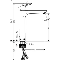Смеситель Hansgrohe Focus 31531000 - Превью изображения №2 — Интернет-магазин Time-Shop