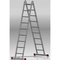 Лестница-трансформер Новая высота NV 331 шарнирная 2x9 ступеней - Превью изображения №3 — Интернет-магазин Time-Shop