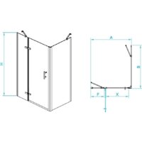Душевой уголок RGW PA-77B L (PA-07B L + Z-050-2B + держатель O-204B) 41087727-084L 120x70 (черный/прозрачное стекло) - Превью изображения №2 — Интернет-магазин Time-Shop