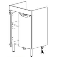  СанитаМебель Тумба под умывальник Камелия-63 Д3 (белый) - Превью изображения №2 — Интернет-магазин Time-Shop