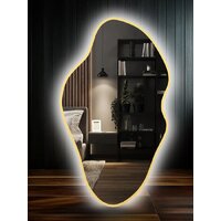 Зеркало с подсветкой  EMZE 45x77 LED.UV.NF.45.77.AUR.SW.4K (золото с УФ-окантовкой и подсветкой) - Превью изображения №9 — Интернет-магазин Time-Shop