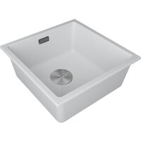 Кухонная мойка Paulmark IT-Granit Lumi 45 Uni LU45-WH (белый) - Превью изображения №2 — Интернет-магазин Time-Shop
