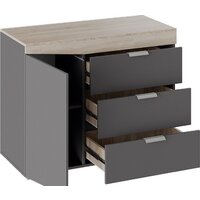 Комод Трия Тип 1 (дуб сонома/графит серый) - Превью изображения №4 — Интернет-магазин Time-Shop