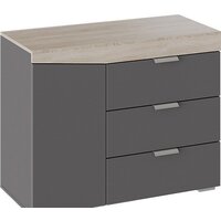 Комод Трия Тип 1 (дуб сонома/графит серый) - Превью изображения №3 — Интернет-магазин Time-Shop