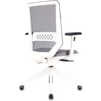 Офисное кресло Бюрократ MC-W611NL (серый TW-04/ткань 38-417/пластик белый) - Превью изображения №4 — Интернет-магазин Time-Shop