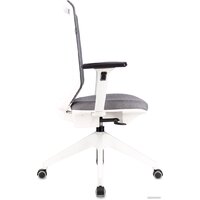 Офисное кресло Бюрократ MC-W611NL (серый TW-04/ткань 38-417/пластик белый) - Превью изображения №3 — Интернет-магазин Time-Shop