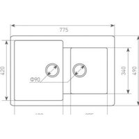 Кухонная мойка Zigmund & Shtain Rechteck 400.275 (речной песок) - Превью изображения №2 — Интернет-магазин Time-Shop