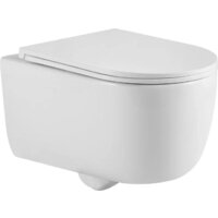 Унитаз подвесной Berges Wasserhaus Tornas Rimless + Atom 410 АТ-043331 (с кнопкой Atom белый) - Превью изображения №3 — Интернет-магазин Time-Shop