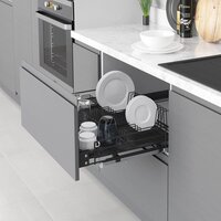 Корзина-сушка выдвижная Starax S-2032-A (антрацит) - Превью изображения №2 — Интернет-магазин Time-Shop