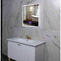  Пекам Зеркало Greta 80x90 greta-80x90MP (с подсветкой, с многофункциональной панелью, подогрев) - Превью изображения №4 — Интернет-магазин Time-Shop