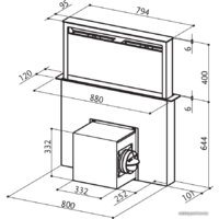 Кухонная вытяжка Faber Fabula Evo+BK A90 340.0492.566 - Превью изображения №5 — Интернет-магазин Time-Shop